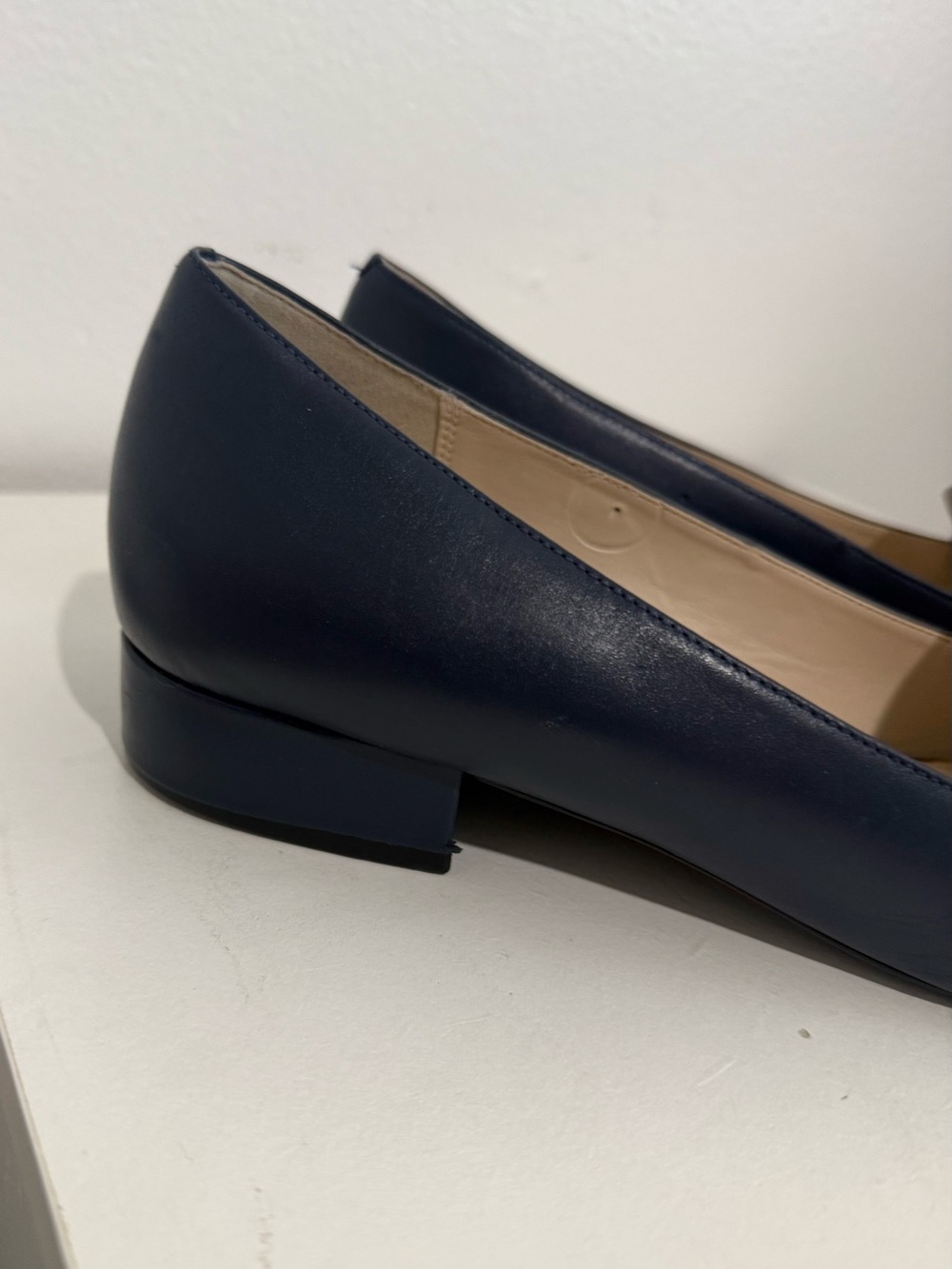 Cole Haan Classic Women's Pointed Toe Loafers in Navy - Picture 3 of 16